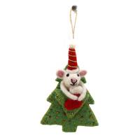 Picture of Rat on A Christmas Tree