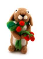 Picture of Bunny with a Bouquet Deco